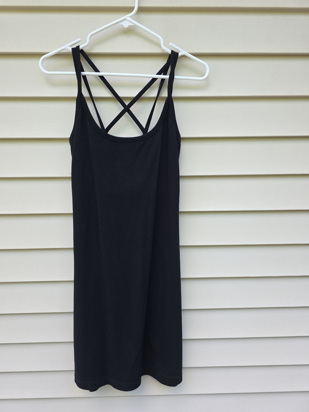 Energie Knit Little Blach Dress with Thin Straps